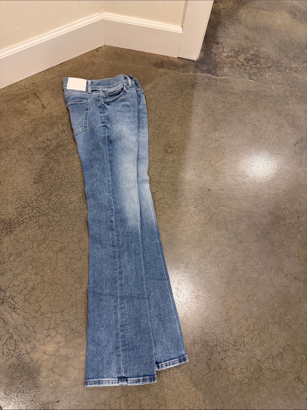 Express Mid Blue Flare Jeans